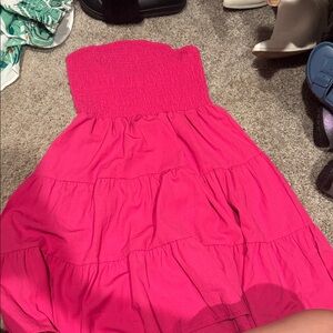 Pink Strapless Dress medium
